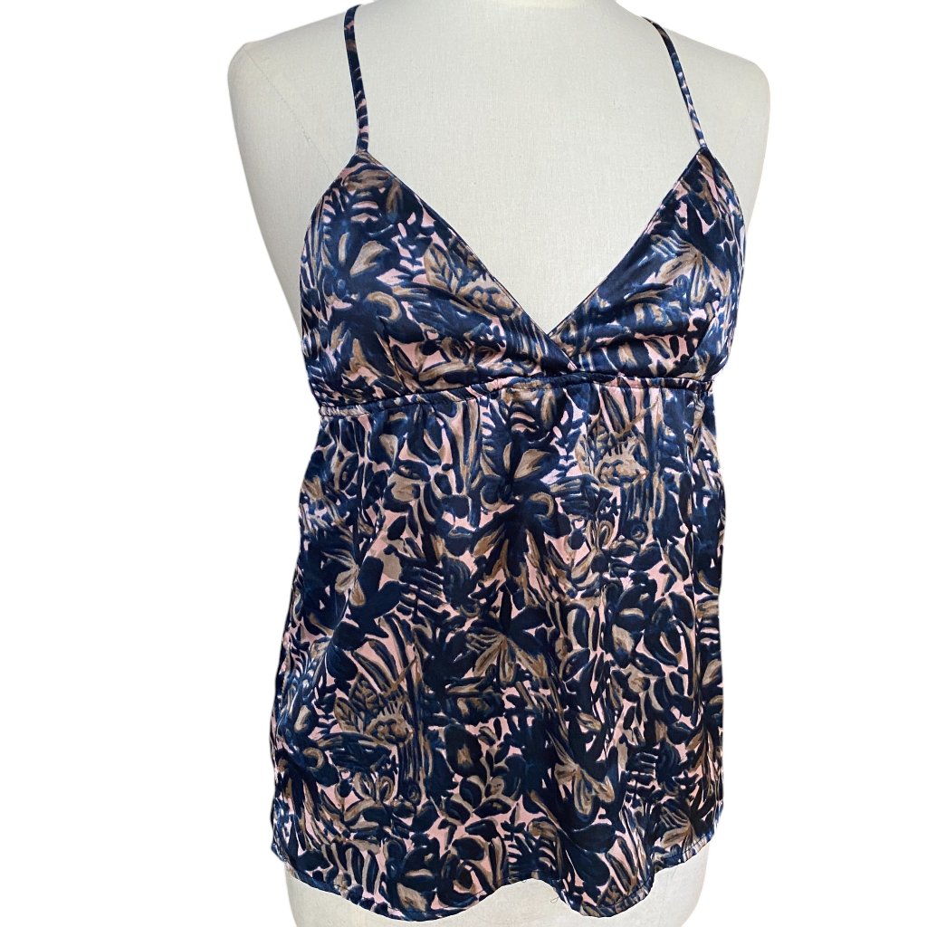 Gap Body Love Amour Babydoll Satin Floral Slip Cami Whimsigoth Dark Fairy Y2k-S